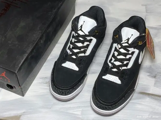Rep LUCY CK4348-007 Cement Tinker Air 3 Jordan Black Grey 0522